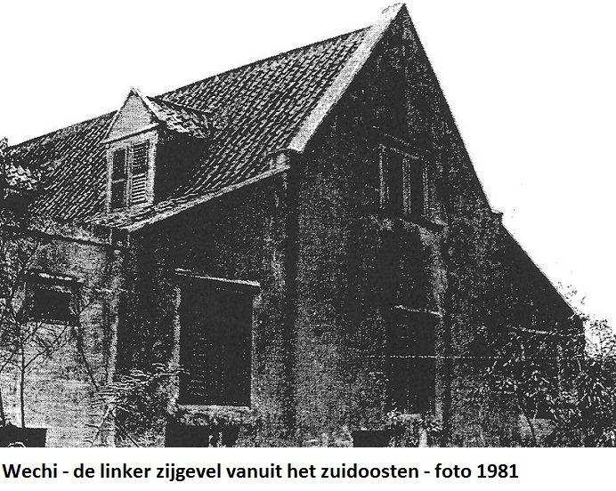16. Wechi zuidoostelijke zijgevel  1981